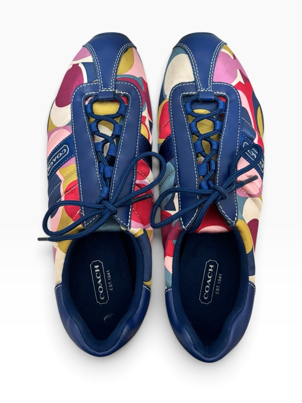 Coach "Kirby" Multi-Color Pop C Print Sneaker (Size 10M) - Picture 4 of 7